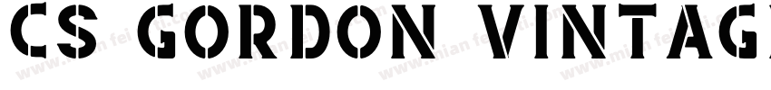 CS Gordon Vintage字体转换